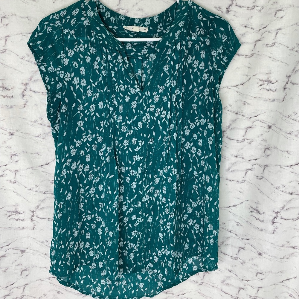 Fun2Fun Sheer Green Top
